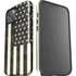 Black & White USA Flag iPhone 14 Impact Case